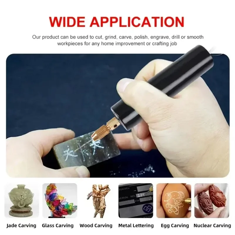 

ABGG-Small Handheld Jade Polisher Electric Grinder For Epoxy Resin Jewelry Making Wood Craft Engraving Pen Tool