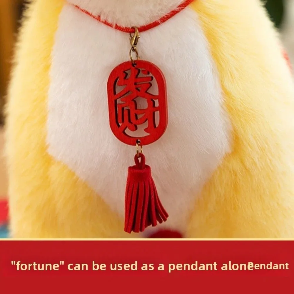 Adorable Tassel Pendant Horse Creative Mascot Stuffed Animal Pendants Fluffy Kawaii Chinese New Year Gift Chinese New Year