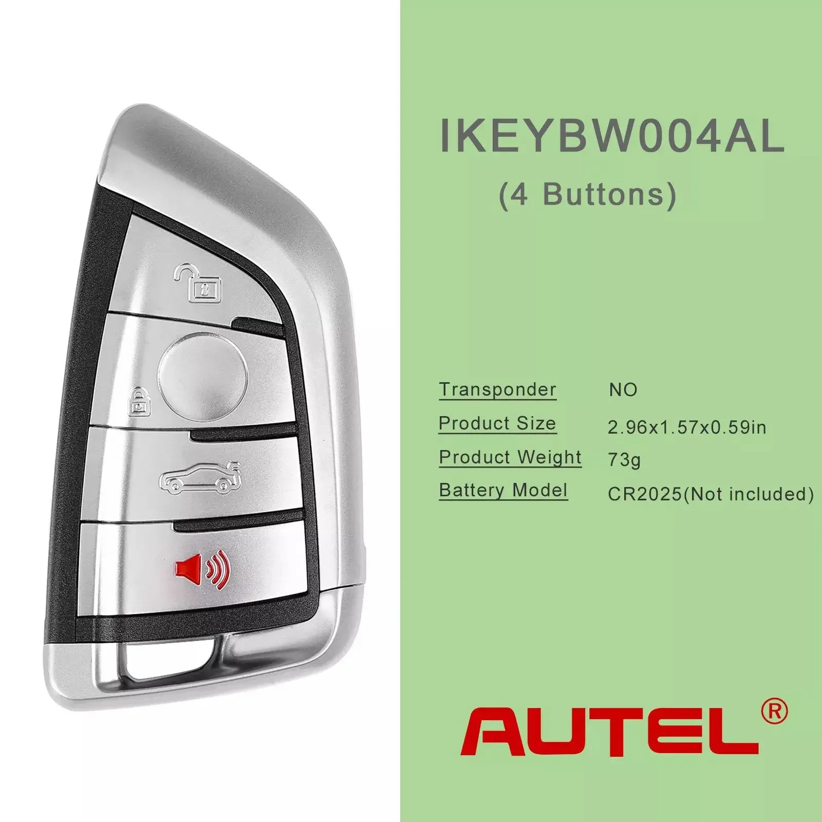 AUTEL IKEY Universal Smart Key For BMW Razor 4 Buttons IKEYBW004AL For KM100E