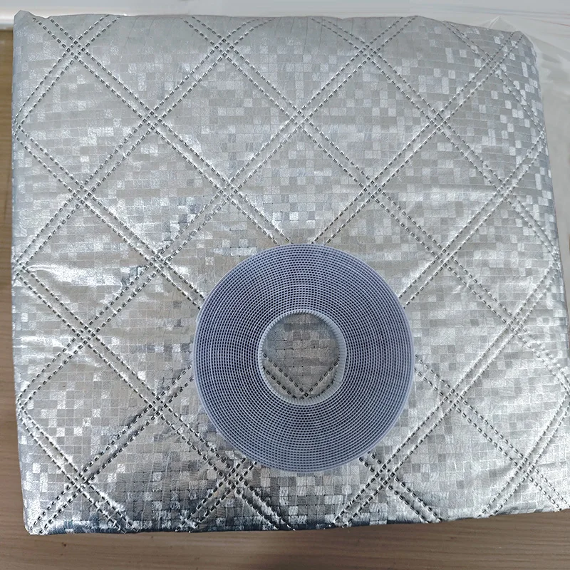 Winter white thick cotton curtains, windproof, cold proof, light blocking, waterproof, fully sealed windows for household use