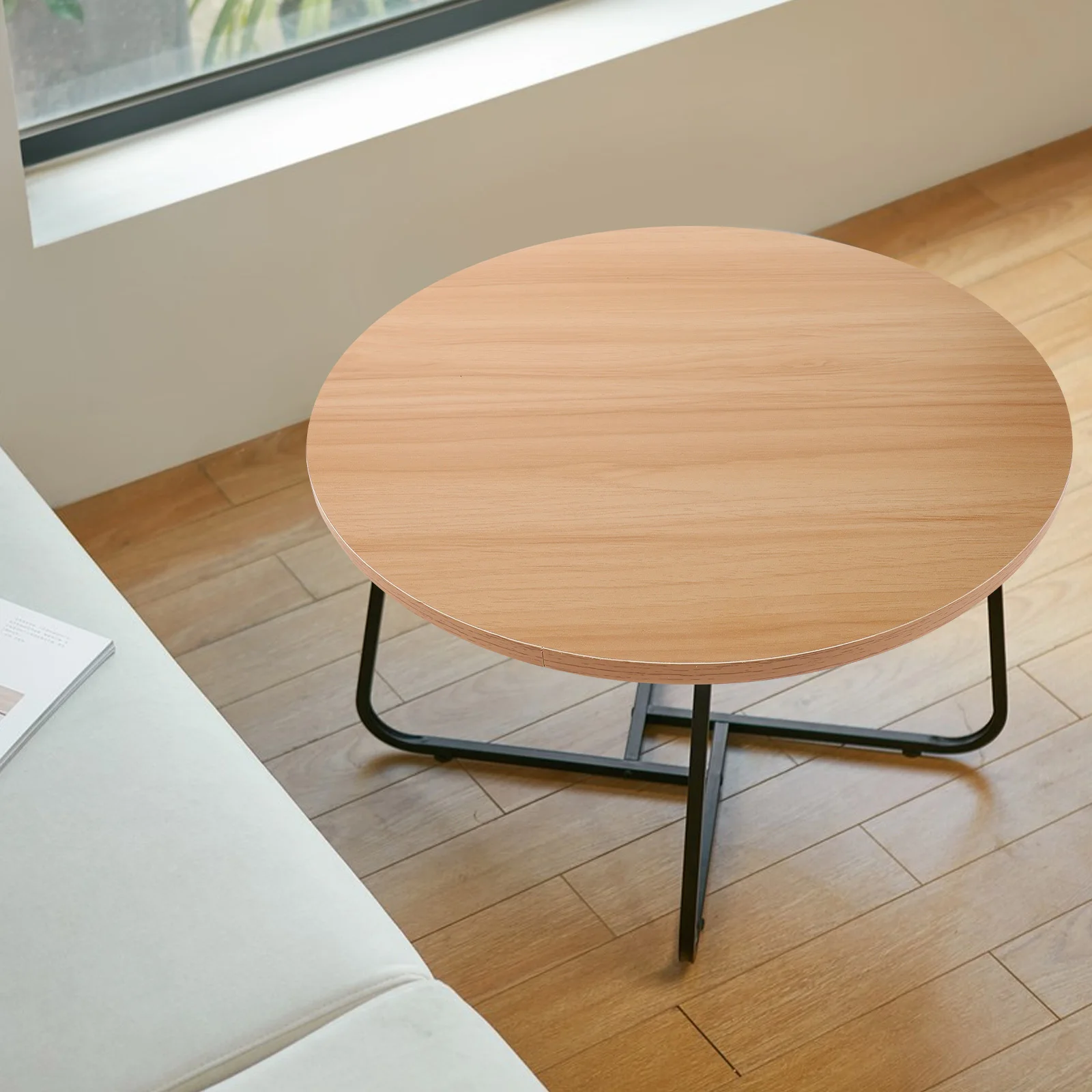 

Round Wooden Tabletop Thick Solid Wood Replacement For Dining Coffee Table Home Hotel Use Natural Wood Grain Durable Circle