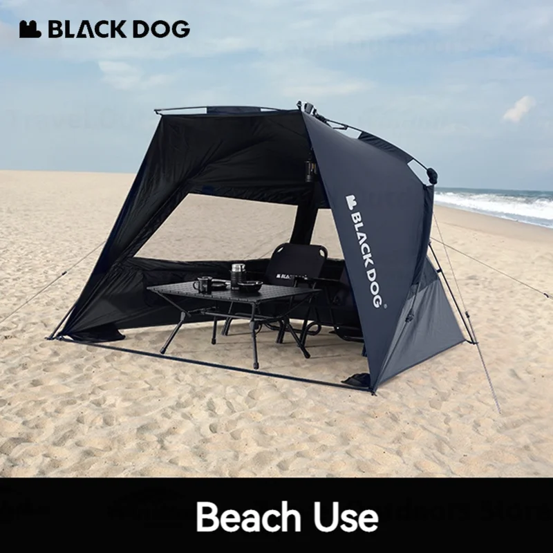 Imagem -02 - Naturehike Blackdog-automatic One-touch Tent Waterproof Sun Shelter Praia Camping Piquenique ao ar Livre Travel Dome Tent 23 Pessoas