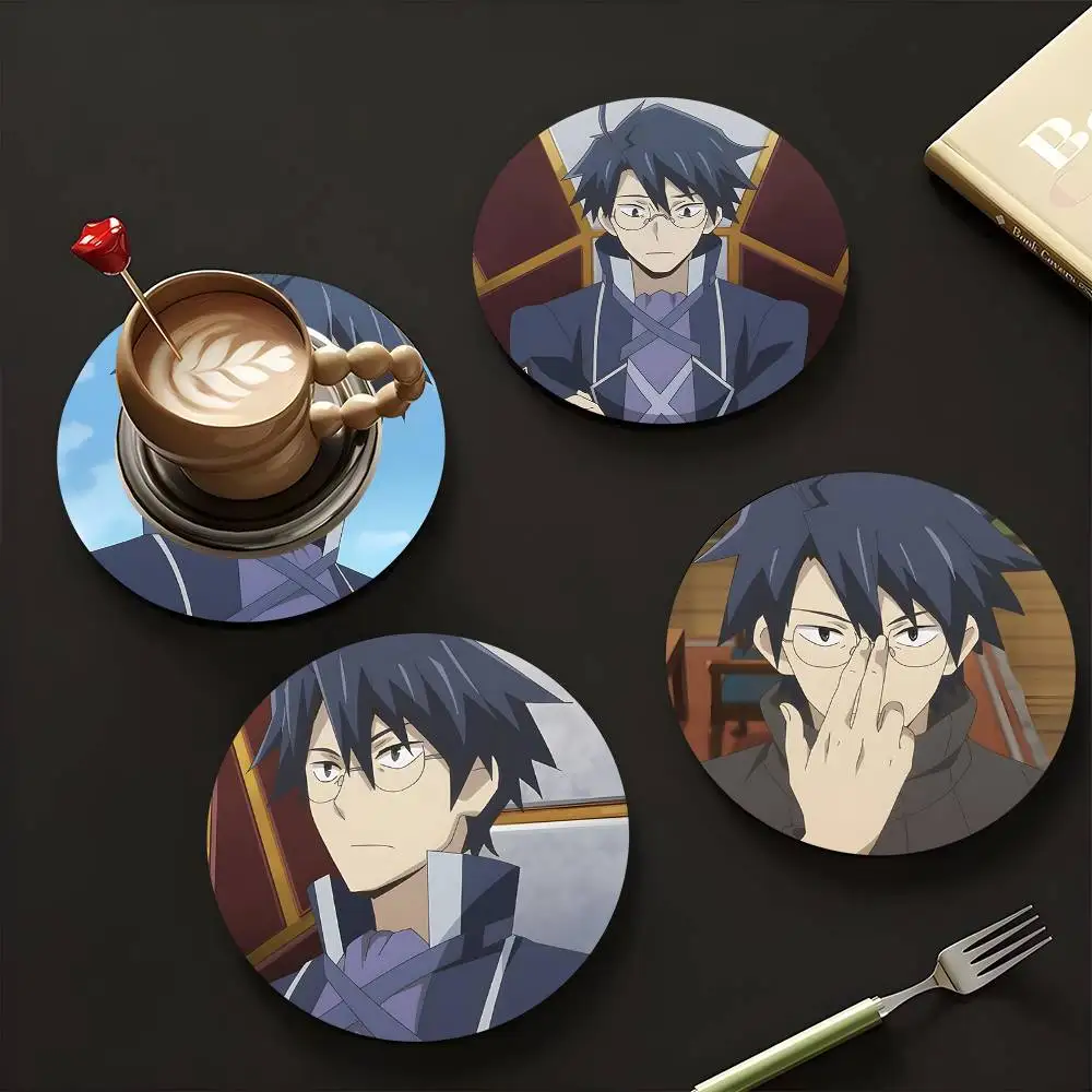 1pc Shiroe Log Horizon Wooden Coaster Colour Printing Cup Mat Home Desk Decoration Gifts