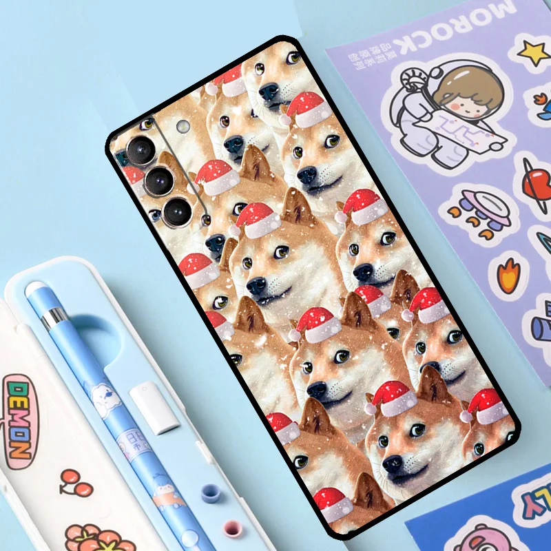 Doge Dog Cheems Meme Case For Samsung Galaxy S23 S22 S21 Ultra S20 FE S9 S10 Note 10 Plus Note 20 Ultra Full Cover