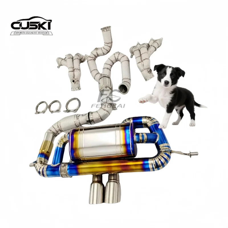 Exhaust Manifold Header for Lotus Evora GT410 3.5T 2017+ Titanium Muffler cat Back Exhaust Pipes Car Exhaust Power Upgrade