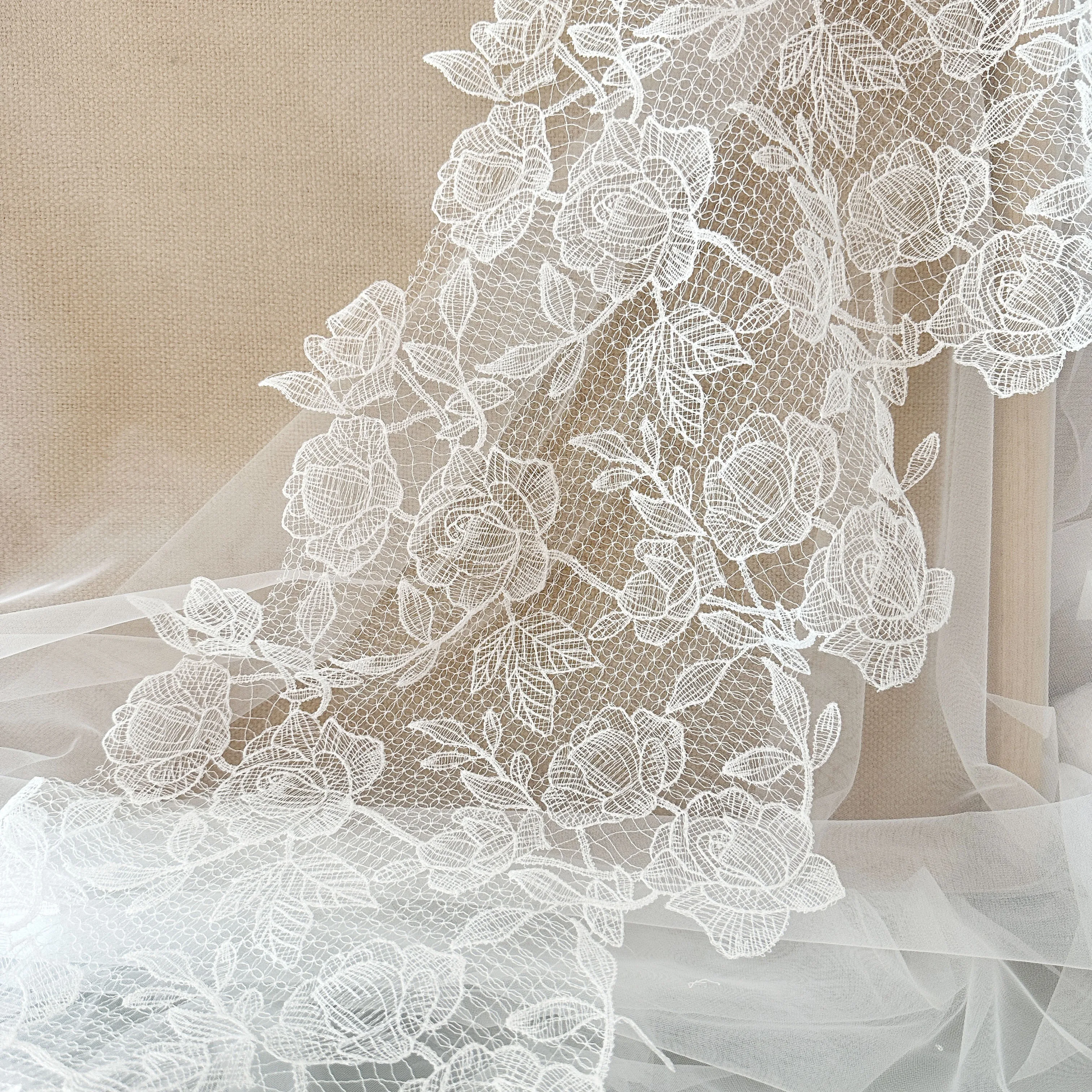 3 Yards High Quality Handmade DIY Materials of  Lace Accessories for Wedding Dresses and Dress Decorations Background Decoration