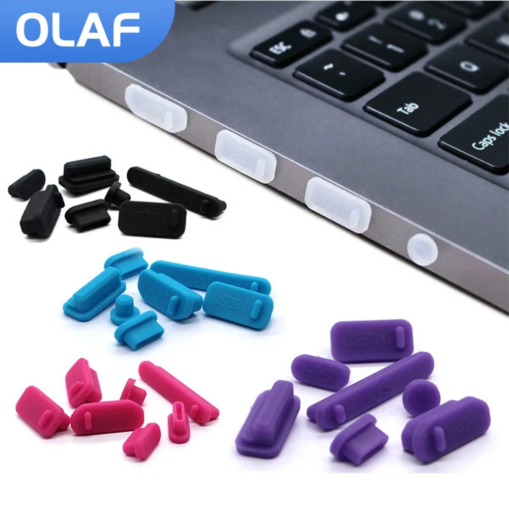 Olaf Universal Anti Dust Plug Cover Stopper Laptop Type C dust plug Notebook Computer Charging Port USB C Dust Plug Caps