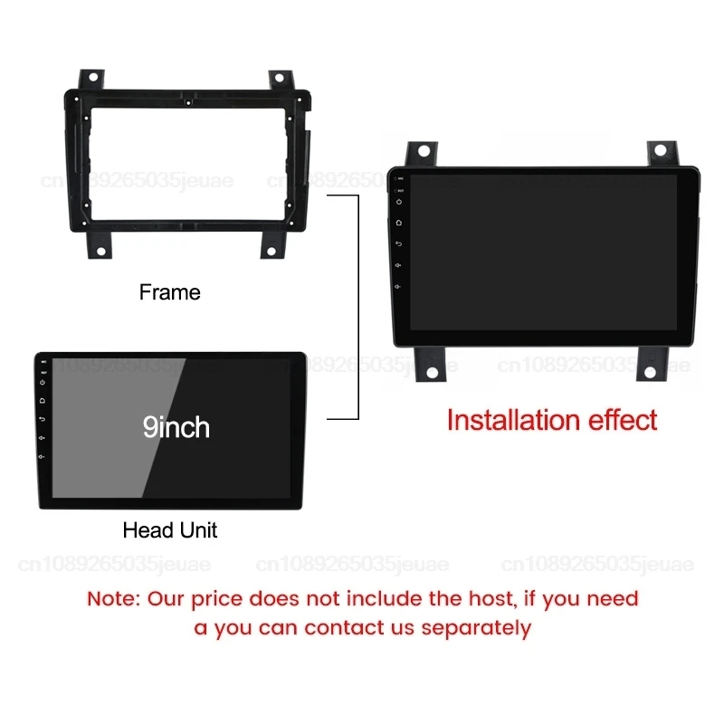 Ramka radia samochodowego dla Great Wall PAO 2019-2020 Stereo GPS Navigation Player Panel Dashboard Adapter Panel Kit Opcjonalny android