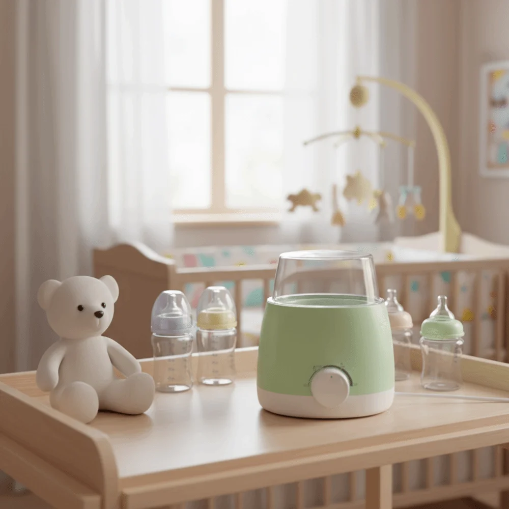 EU Plug Baby Bottle Warmer Safe Thermal Milk Heater Universal Temperature Adjustment Baby Bottle Heater Feeding Accessories