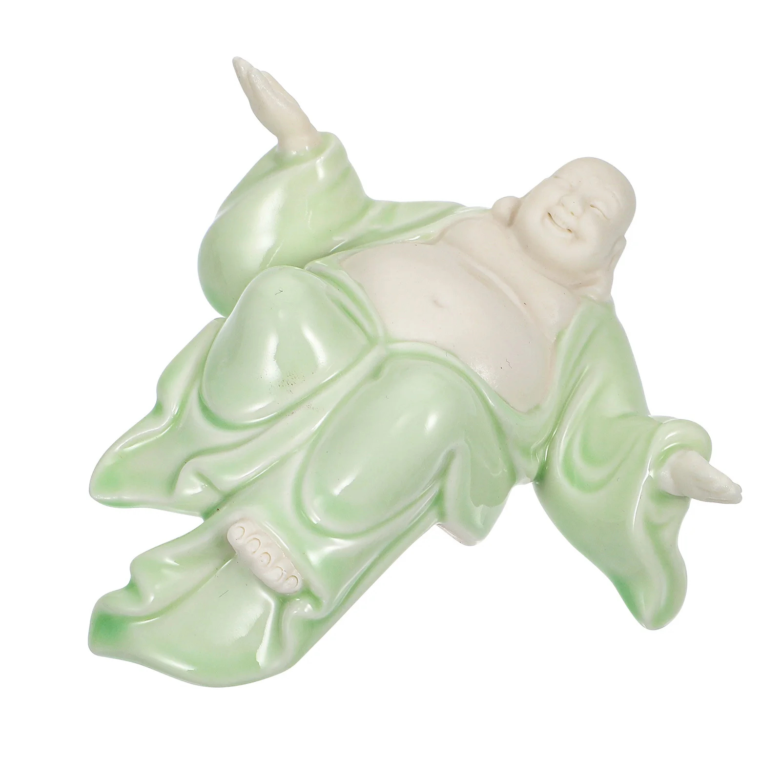 

Creative Ceramic Maitreya Desktop Ornament Office Home Decor Artistic Porcelain Decoration Creative Ceramic Maitreya