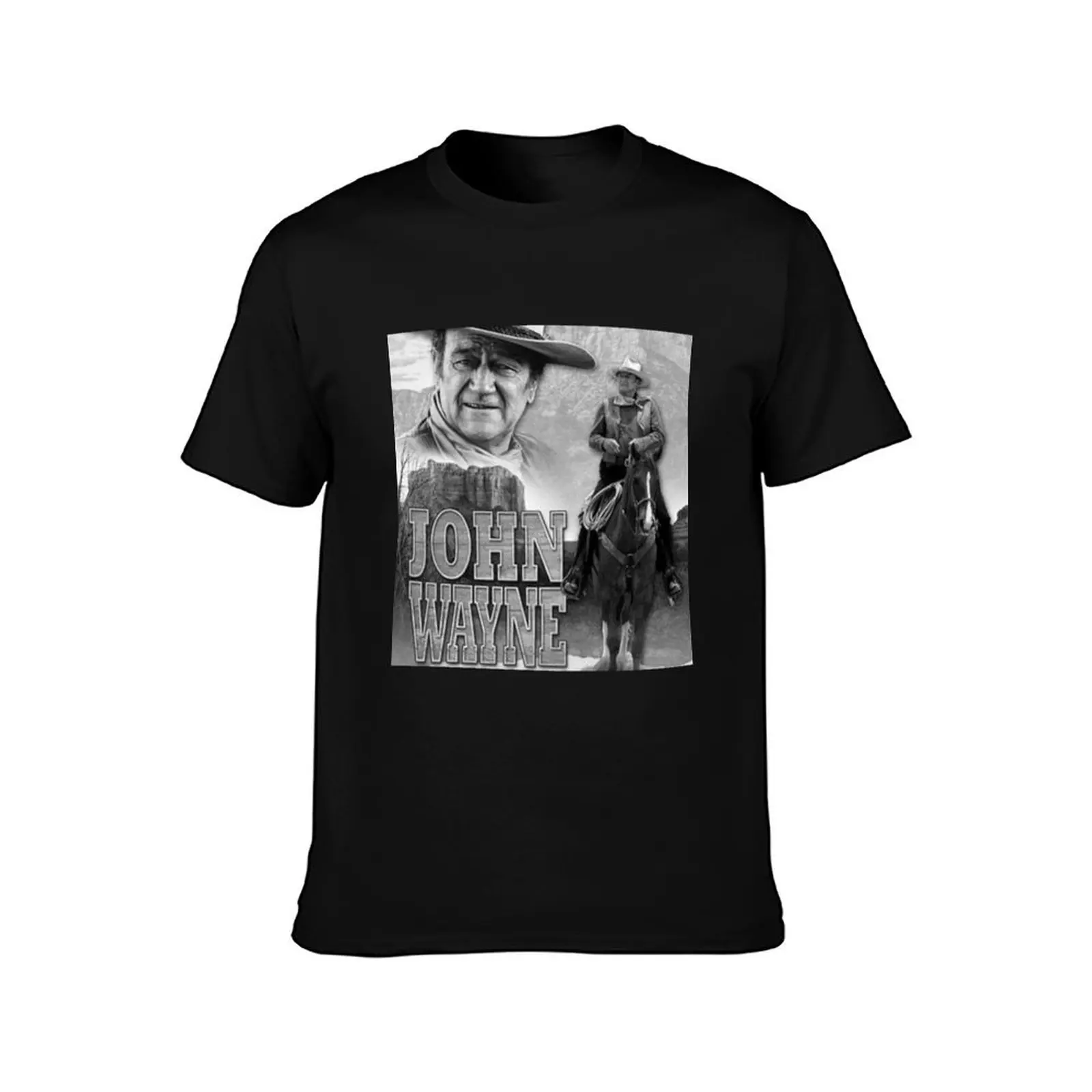 John Wayne - The Western Hero T-Shirt Casual Holiday Short Sleeve Tee T-Shirt