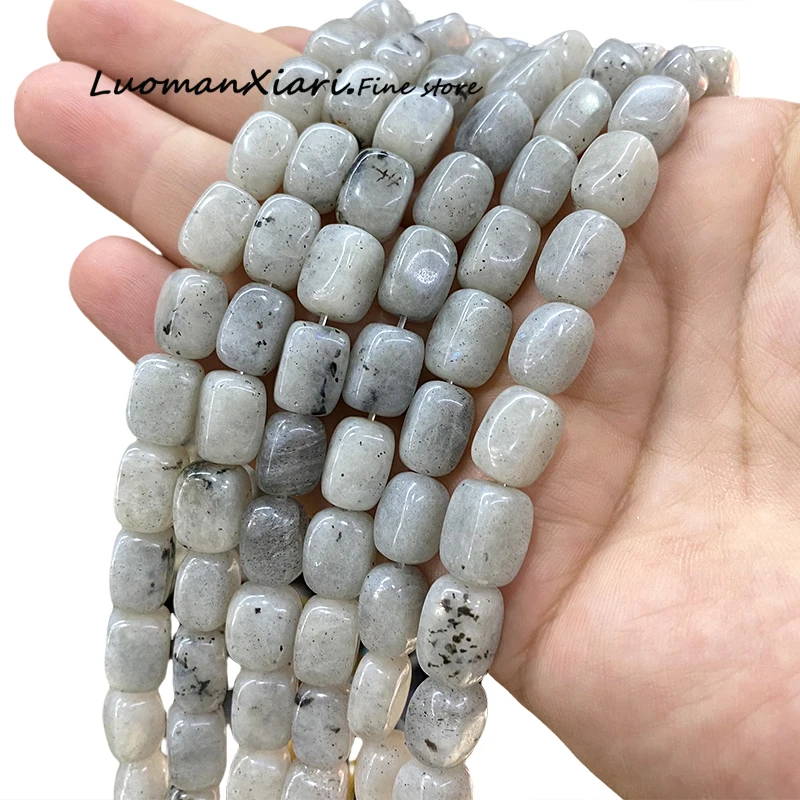 8x12MM Irregular Natural Stone Labradorite Loose Spacer Beads for Jewelry Making Diy Earrings Bracelets Charms Accessories