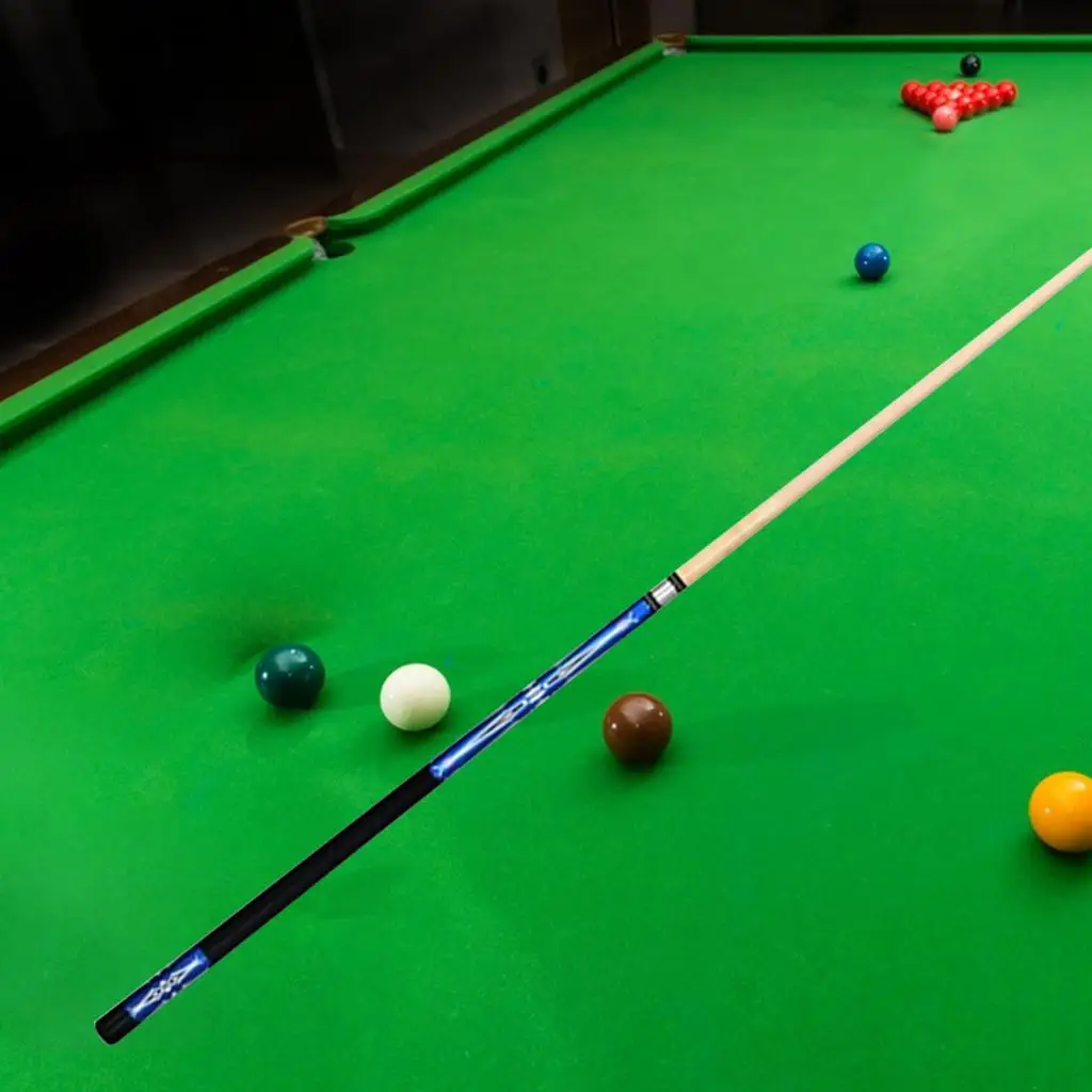 Professional Pool Cue with 12.5mm Tip Wood Shaft Two Section Billiard Stick for Club Home Sports Games
