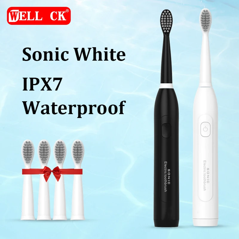 

Sonic Electric Toothbrush Magnetic Suspension Smart USB Charging DuPont Soft Hair Waterproof Replaceable Brush Head Adult Couple