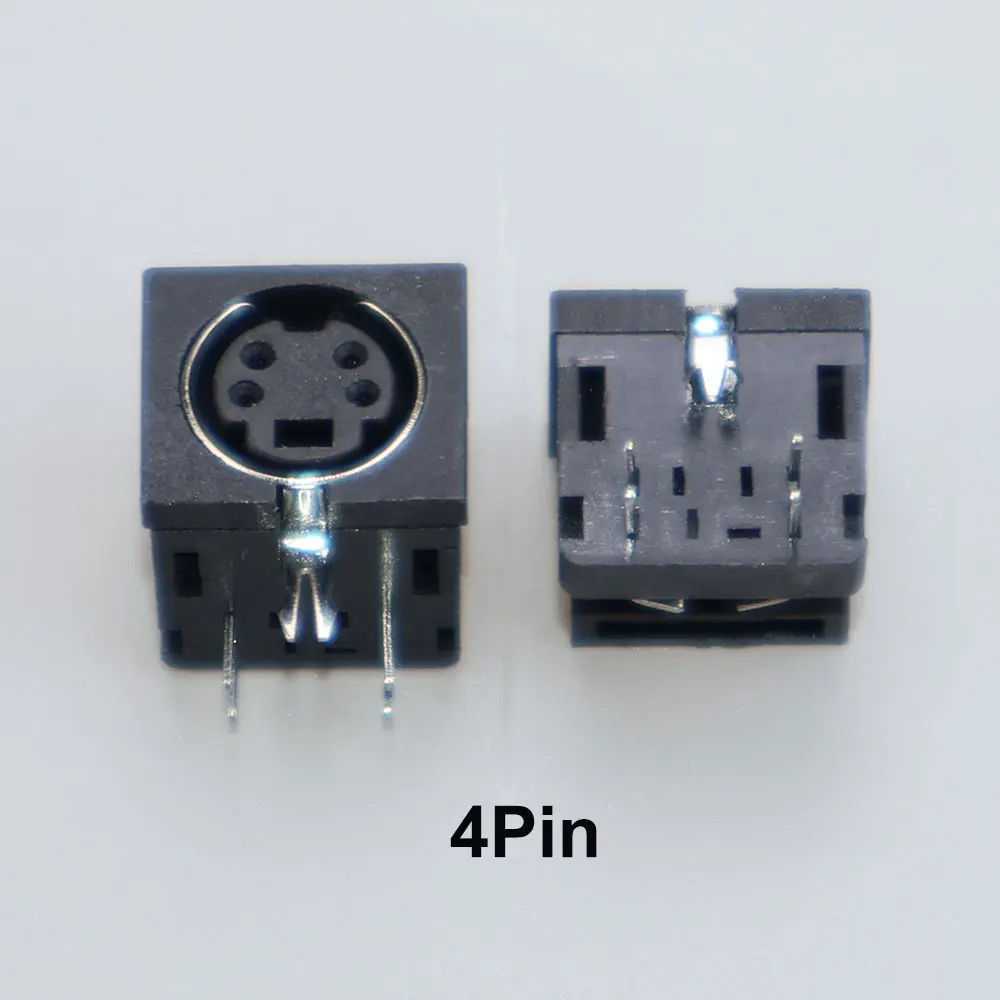 10 stks Terminal Audio Video Din Vrouwelijke Socket Connector S-video PCB Mount 3/4/5/6/8/9Pin Zilver Tone PS2 Circulaire DIN Micro Jack - afbeelding 1