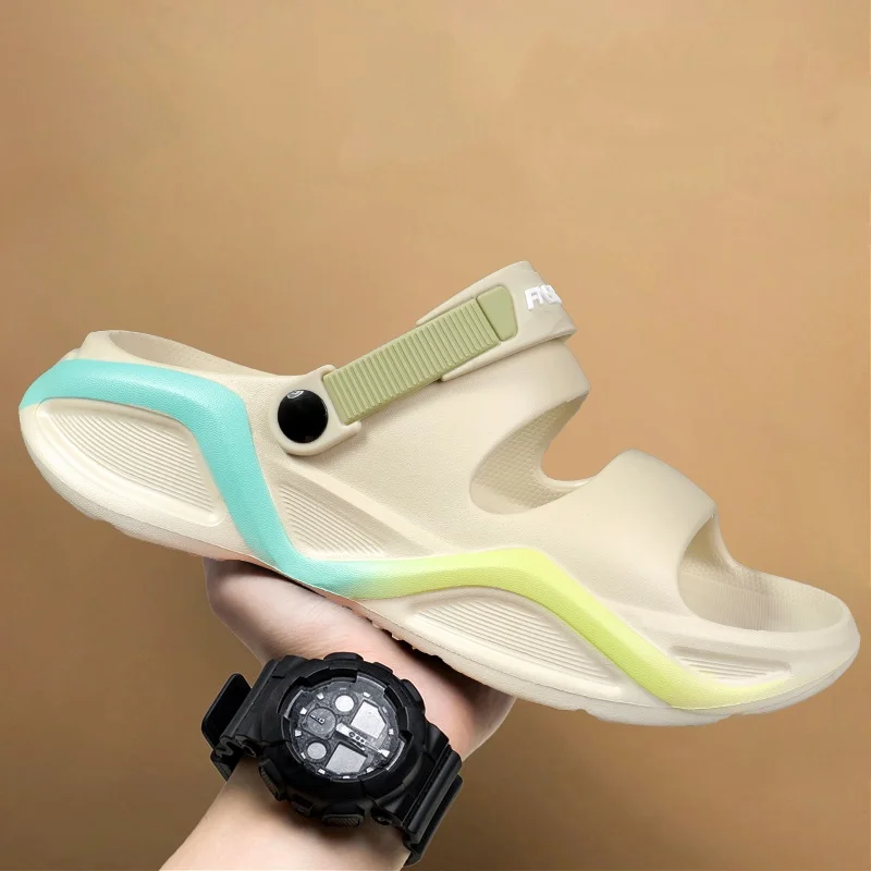 

Men's New Summer Gradient Sandals and Slippers for Outdoor Wear and Beach Shoes