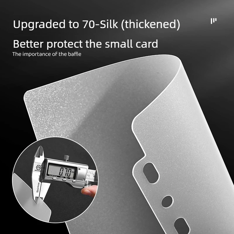 SINGBA 2Pcs Universal 7-Hole Frosted Card Binder Dividers, Thickened Protective PP Dividers for A4/A5 Photo Albums Anti-Crush
