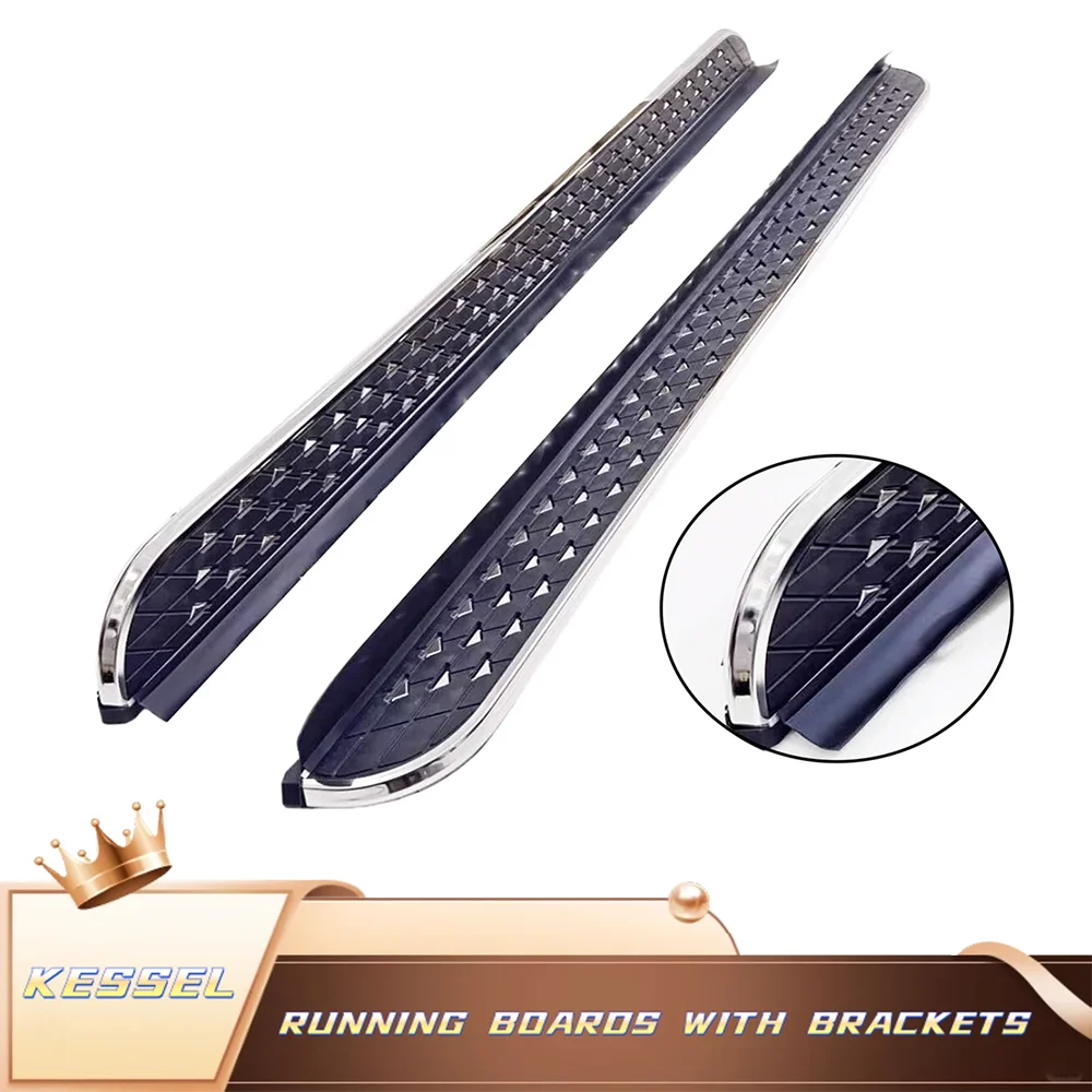 

2 шт. алюминиевые подножки для Lincoln Nautilus 2023-2024, фиксированные боковые пороги-подножки с кронштейнами