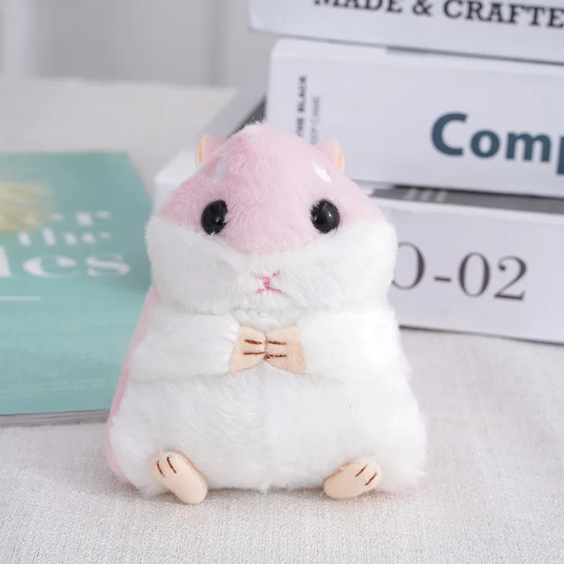 Pluizige Hamster Pop Knuffels Sleutelhanger Hanger Vrouwen Meisje Nepbont Pompom Sleutelhanger Snuisterijen Handtas Rugzak Schooltas Hanger