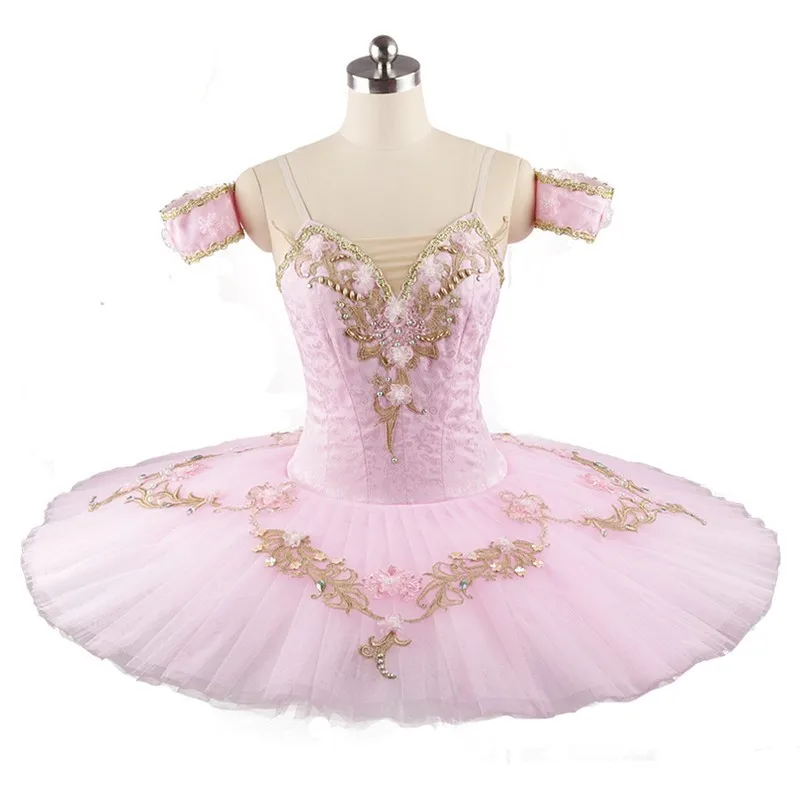 

Custom Size 12 Layers Girls Performance Competition Wear Pink Swan Lake Tutu Professional