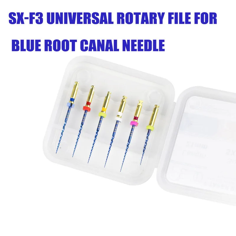 

Dental SX-F3 Blue Files Nitinol Rotary Universal Engine Endodontic Anti-fatigue Constant Needle Dentistry Root Canal Material