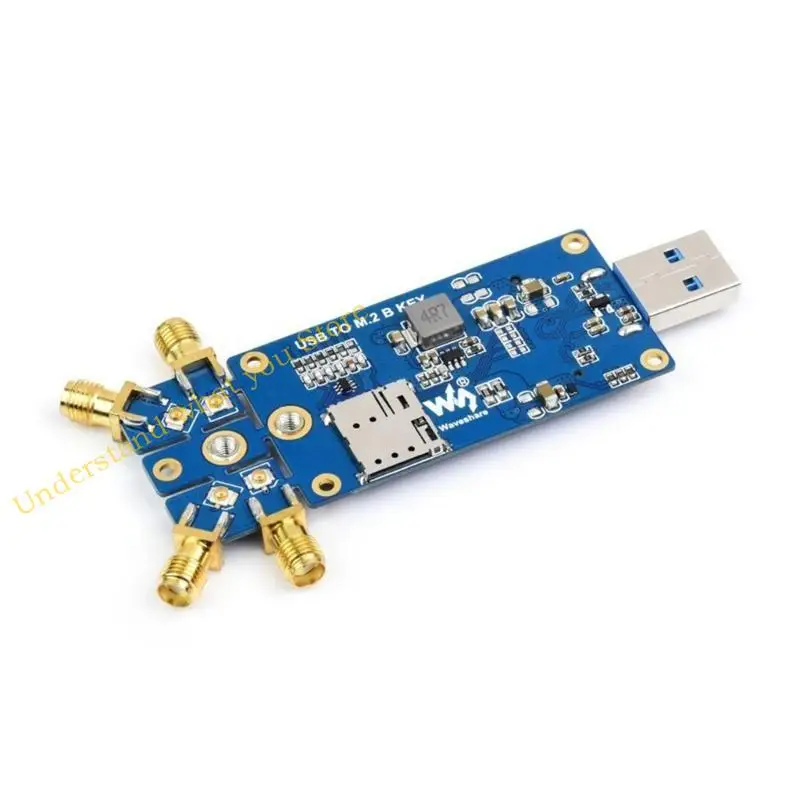 

J60A USB3.1 до M.2 B Port Dongle USB Плата расширения с 4 антеннами +Heatsink