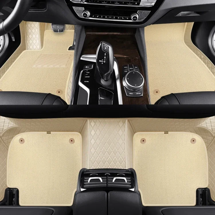 3D 4D 5D 7D Leather Custom Car Floor Mats Carpet Material Roll Anti Slip Carpet Accessories For Bmw