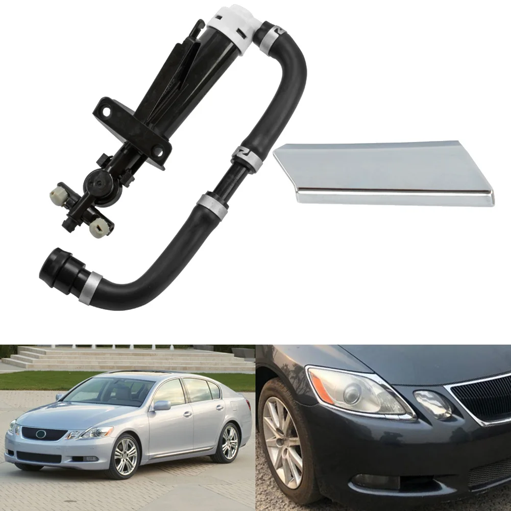 Headlight Washer Nozzle Actuator for LEXUS GS Series GS300 GS350 GS430 GS450H Head Light Water Spray Jet Chroming Cover