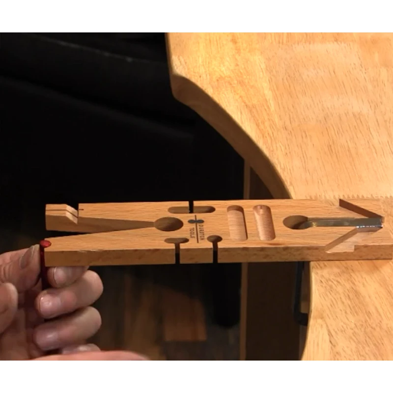 Durston Multi Angle Hardwood Bench Peg, Reversible C-Clamp, Multi Slots, Jewelry Sawing Filing Work Holding Tool