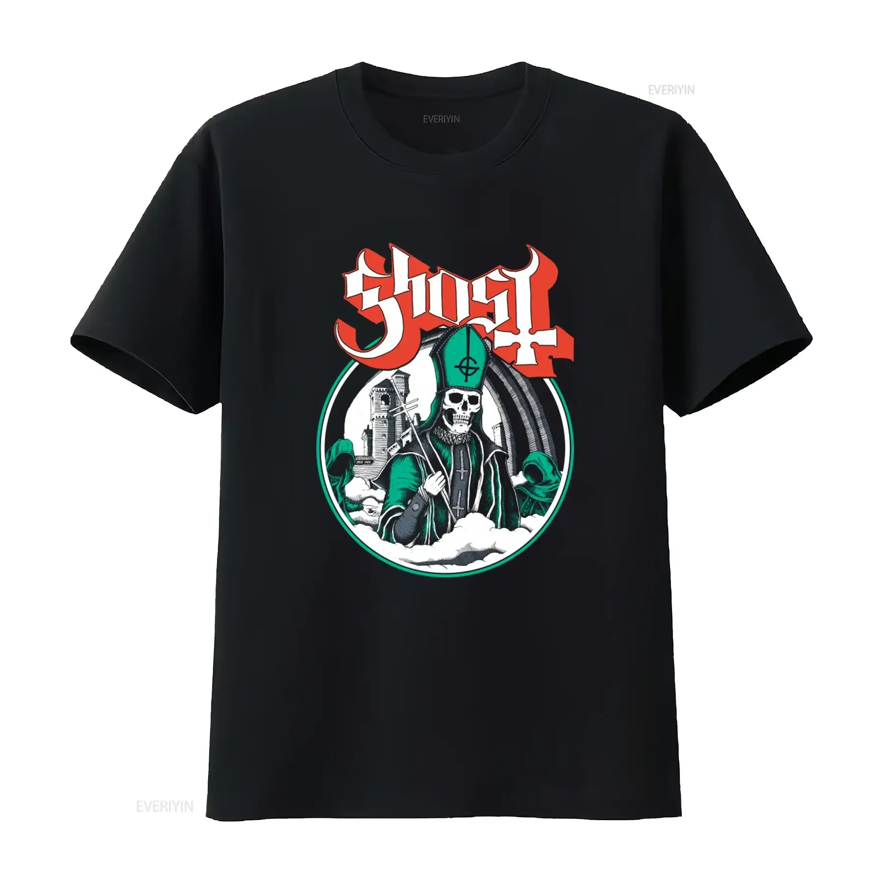 Ghost B C Papa Emeritus Secular Haze T-Shirt, New Metal Band 100, authentisch, Vintage, gewaschen, lässig, bequem, weich, dehnbar