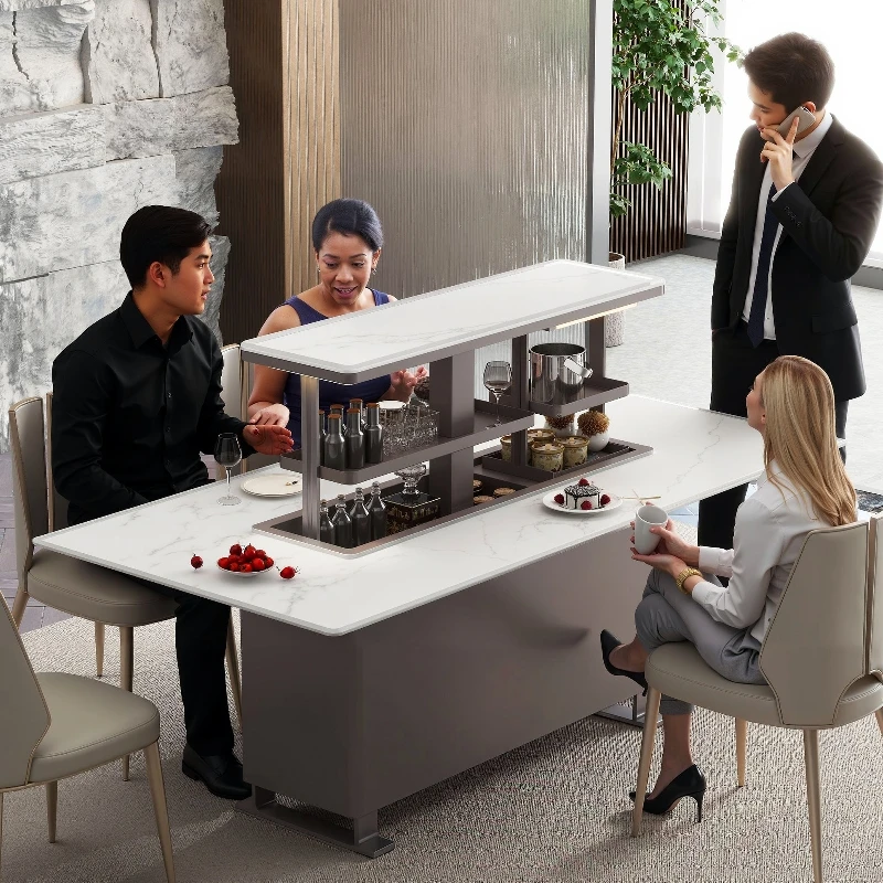 Modern Nordic Kitchen Dinning Room Table Rectangle Smart Dining Table Dining Table Smart Furniture