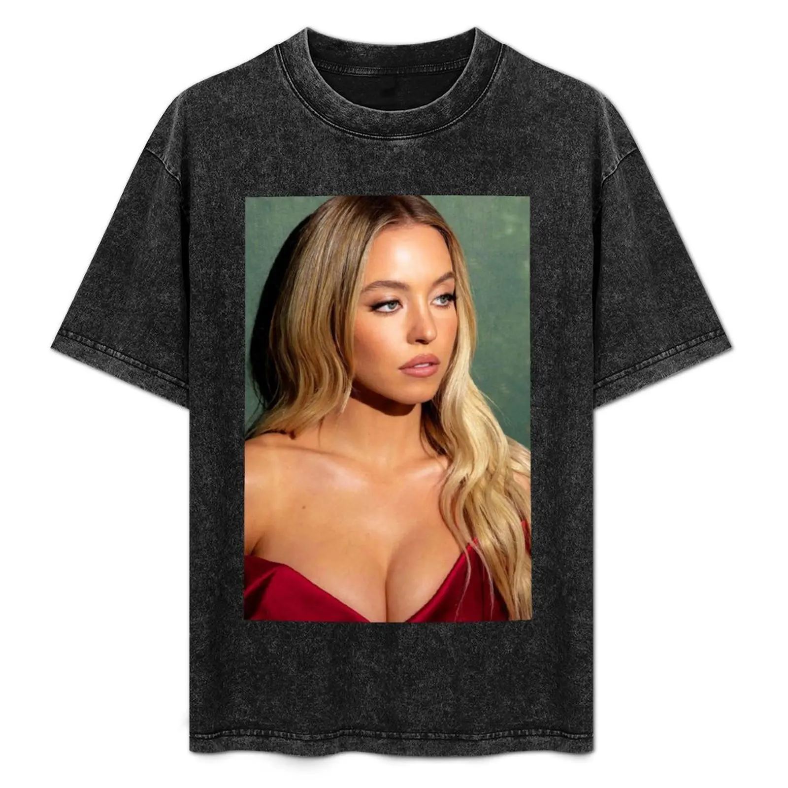 

Sydney Sweeney T-Shirt Soft Touch Basic Cotton T-Shirt