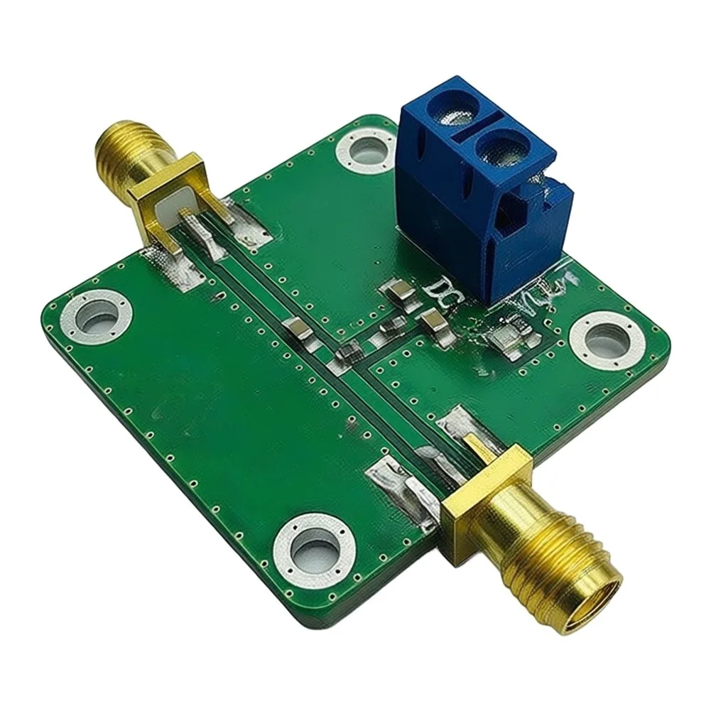 Wideband RF Bias Tee DC Isolation P'ower Injector 50V 500mA For SMA Female For HAM For Radio Low Noise Signal Transmission
