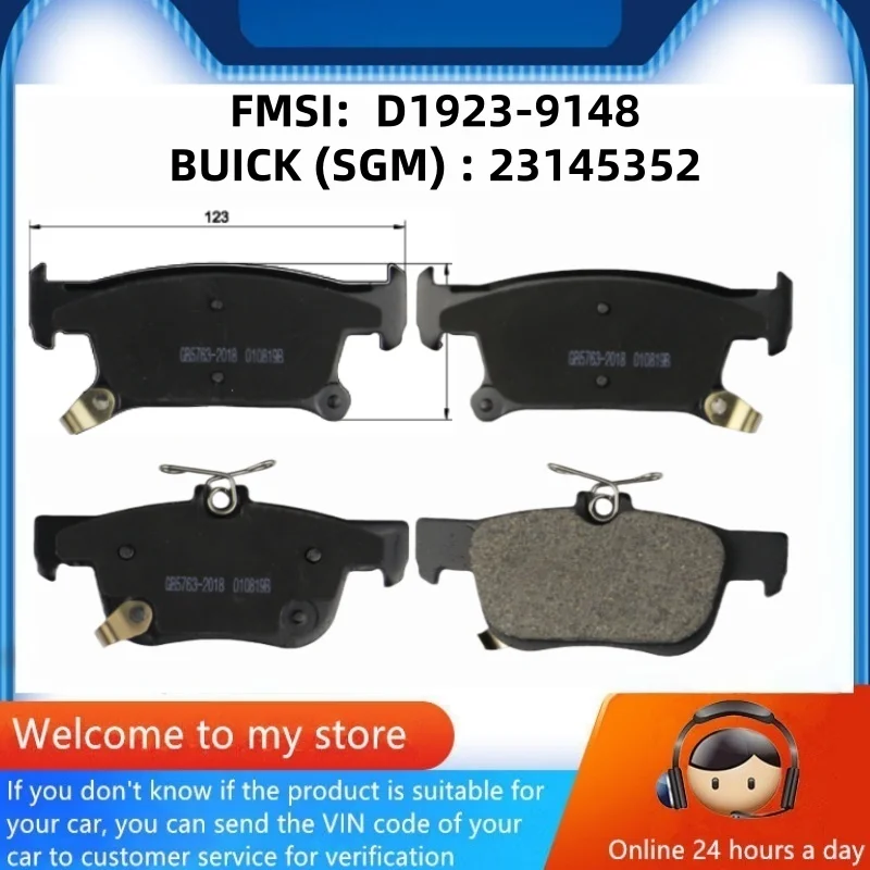 

Для SAIC Buick ENVISION AWD (2013-предвала) 2,0 т (28 т) задние тормозные колодки 23145352/автозапчасти-06024