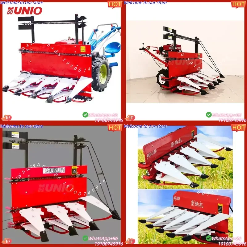 CE Certificate High Cutting Header Walk Behind Self Propelled Corn Rice Wheat Reaper Harvester Agricultural Machinery