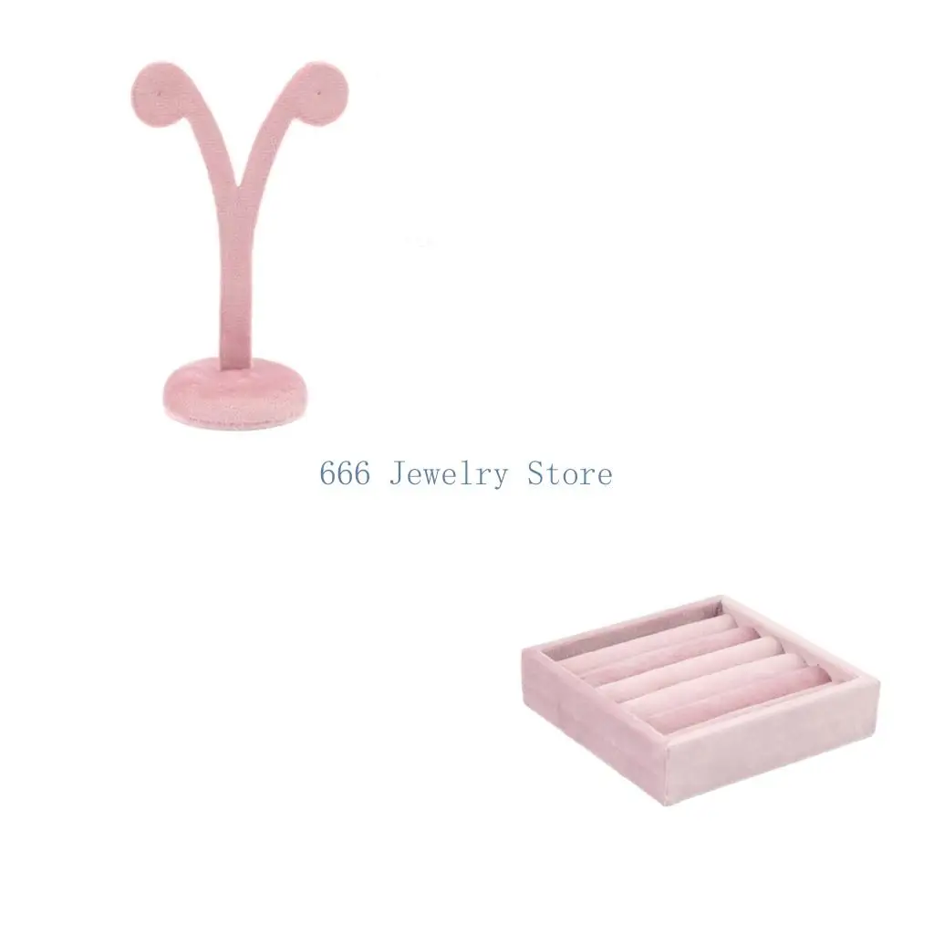 F2TD Pink Jewelry Display Tray Pink Jewelry Display Shelf Pink Jewelry Display Rack