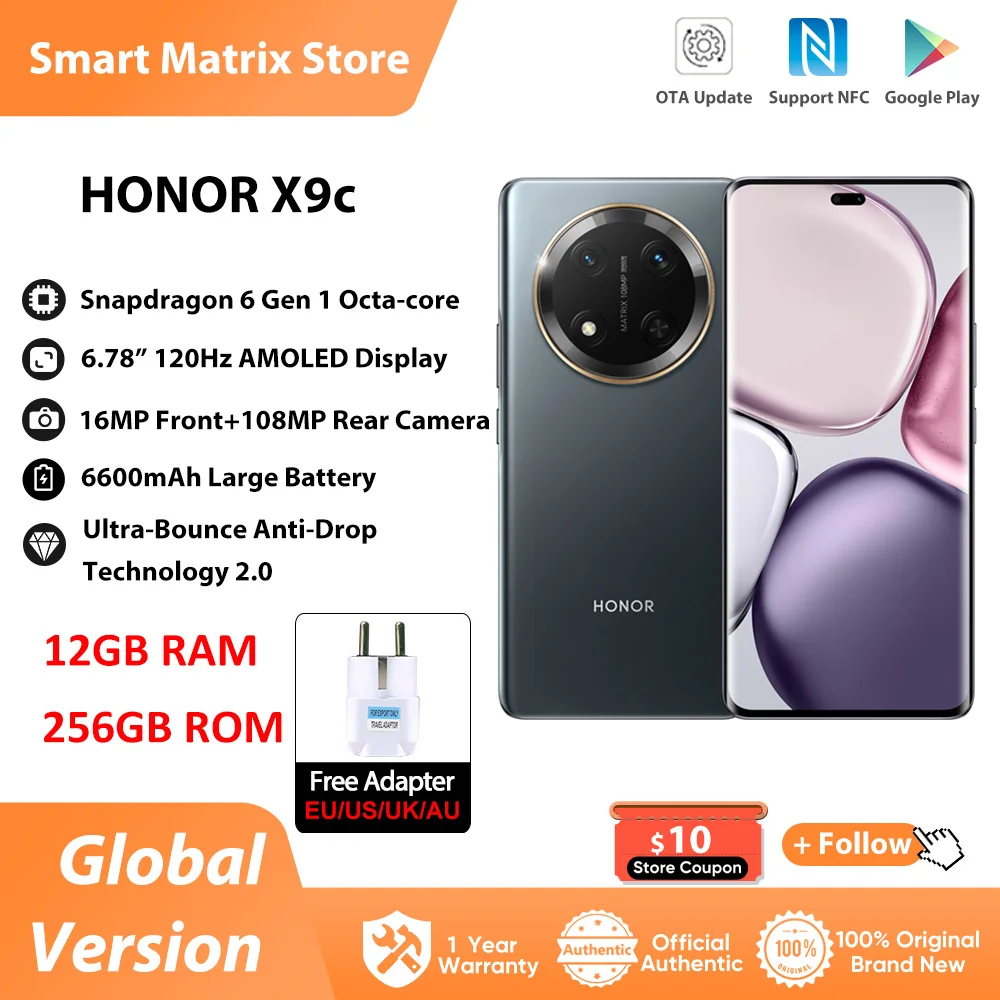 HONOR X9c Global Version 5G Smartphone 6.78