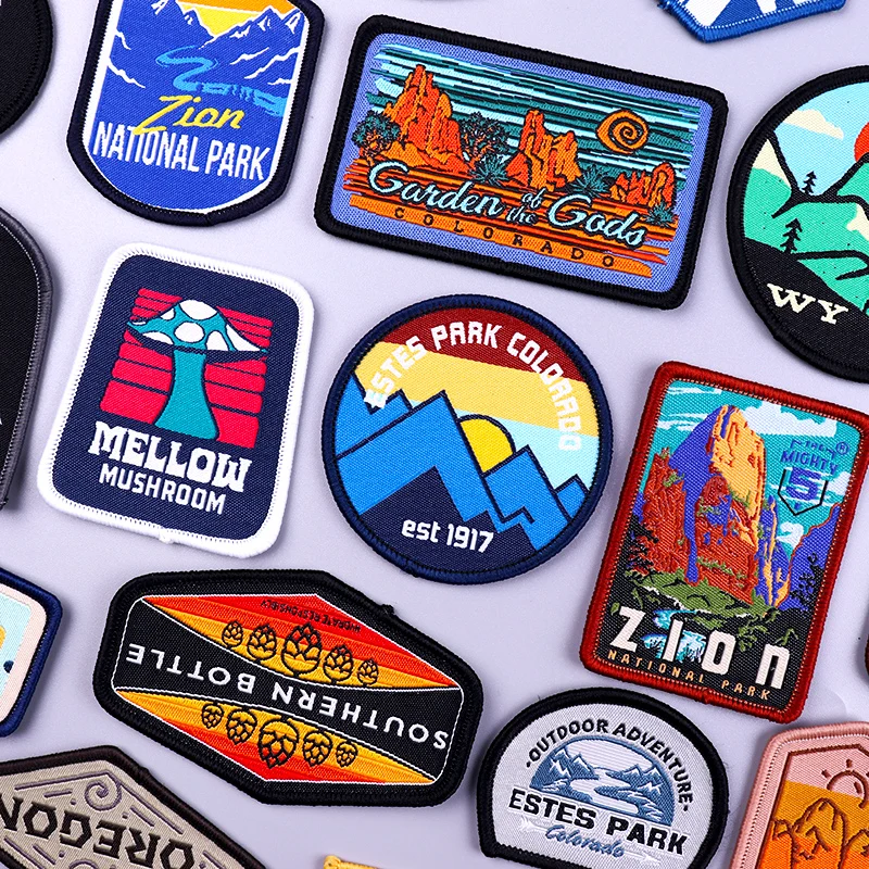 

Mountain Adventure Patches For Clothing Stickers Outdoor Patch Nature Travel Patches On Clothes DIY Sewing On Fabric Badges