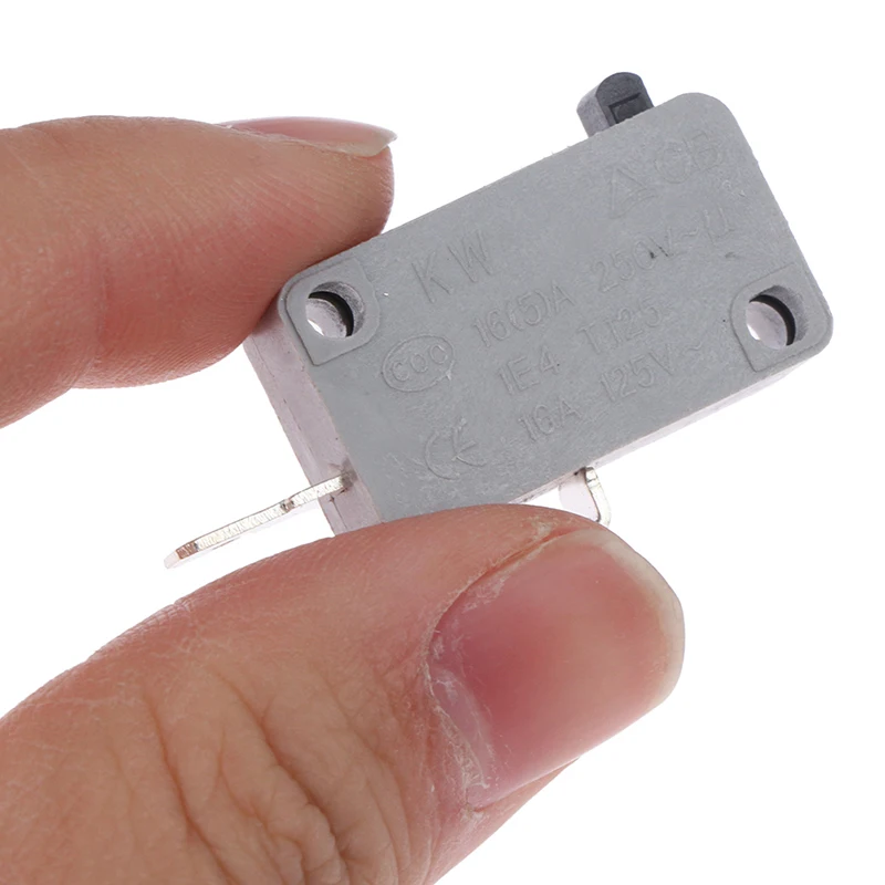 2pcs KW16(5)A 250VAC Microwave Oven Door Micro Normally Open Normally Close Switch Door Interloc