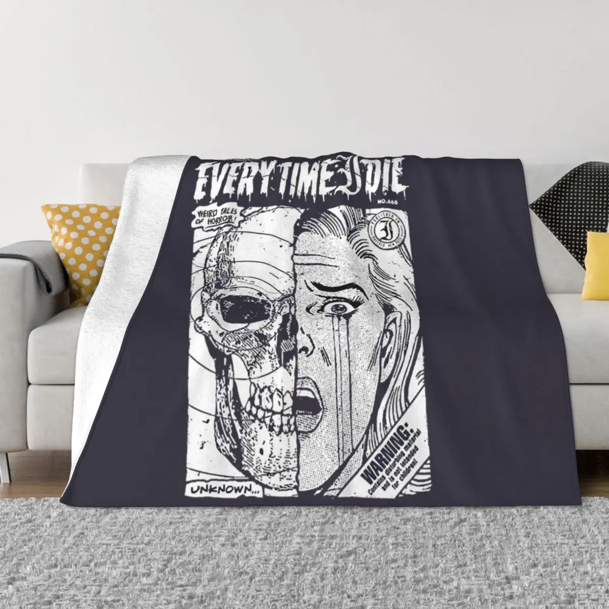 

Secret Every Time I Die Retro Vintage Throw Blanket Soft Blanket Tourist Blanket sofa bed