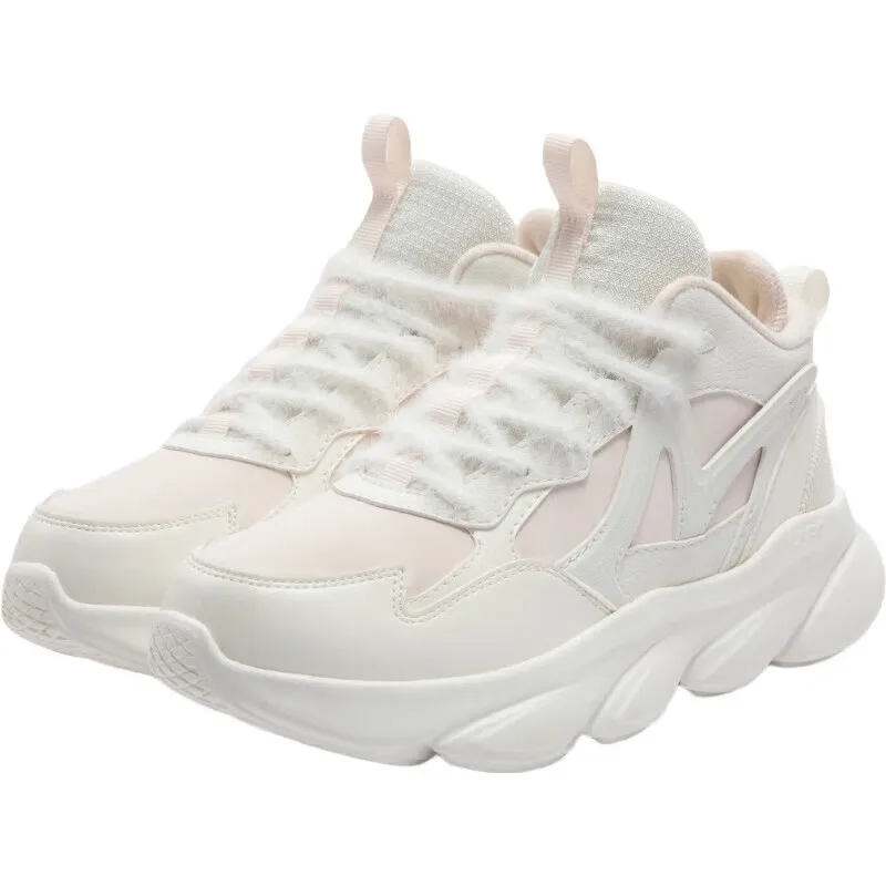 361 Degrees Swift Fox Women Running Shoes New Leather Surface Light Thick-soled Non-slip Jogging Female Sneakers 682442235A