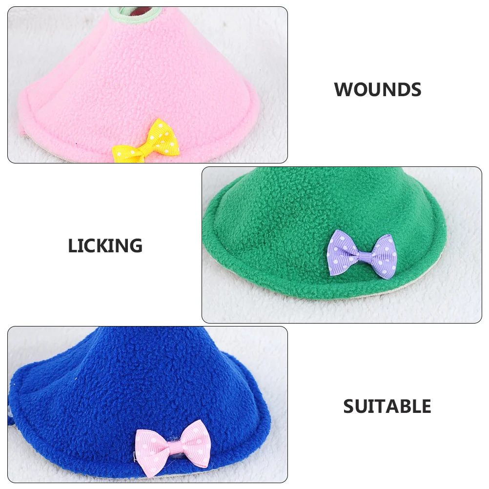 

3Pcs Bird Recovery Neck Collar Light Comfortable Protective Ring for Parrots Prevent Licking Biting Scratching Healing Support