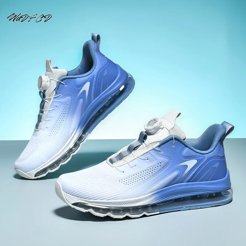 Running Sneaker Plus Size 45 46 47 48 Men Air Cushion Sport Shoes Fashion Casual Mesh Breathable Height Increased Platform Shoes