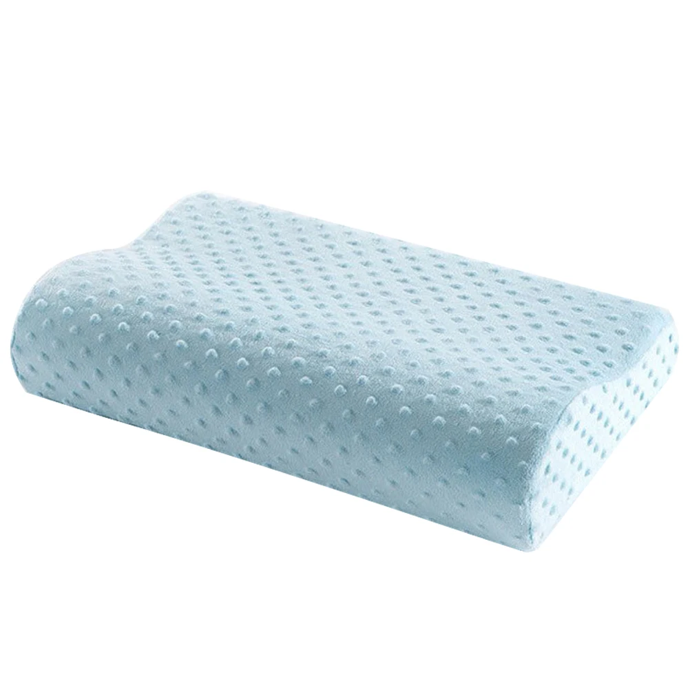 

White Memory Pillow Health Memory Cotton Pillow for Sleeping Aligns Head Neck Shoulder Reduces Pain Stiffness
