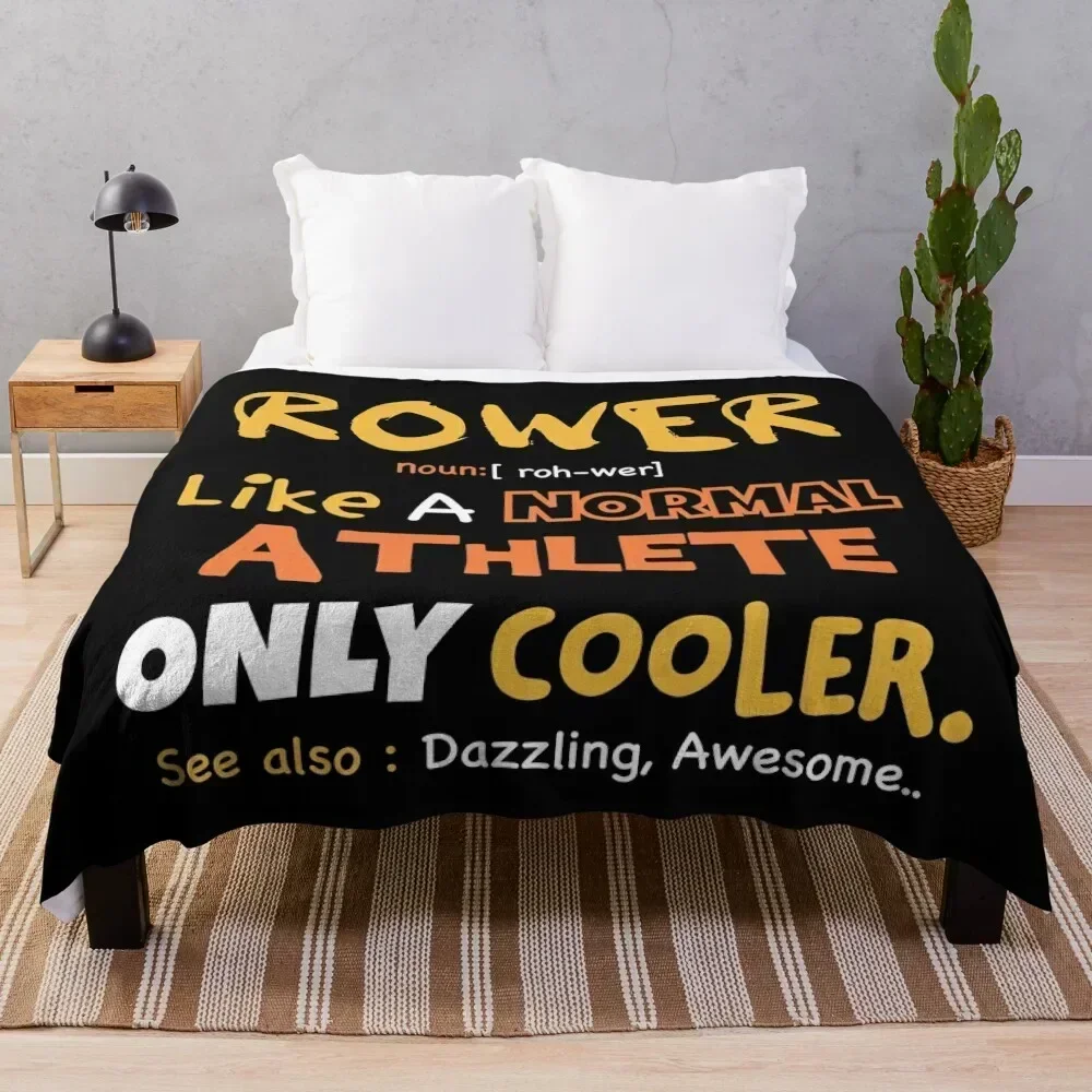 

Funny Rower definition / rowing athlete / rowing college / rowing gift idea Throw Blanket No Pilling Soft Warm Blanket for Bed