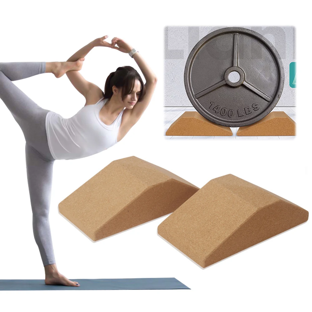 

2Pcs Yoga Wedge Blocks Squat Wedge Block Multi-Functional Yoga Stretch Slant Board Non-Slip Calf Stretcher for Fitness Workout