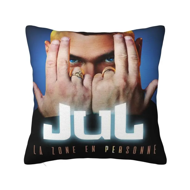 Custom Jul French Music Square Pillow Case Home Decorative Cushion Cover Throw Pillow for Living Room Double-sided Printing