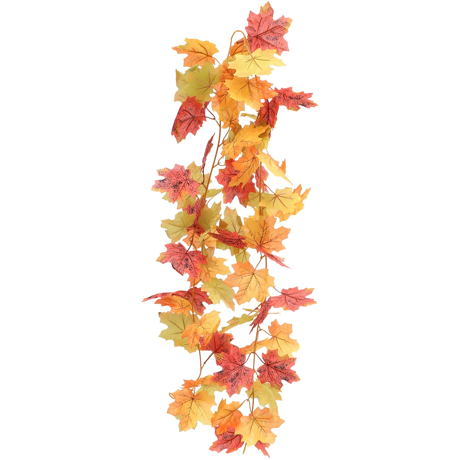 

Artificial Autumn Maple Leaf Rattan Vine Hanging Garland Fall Leaf Decor for Wall Window Garden Indoor Outdoor Thanksgiving