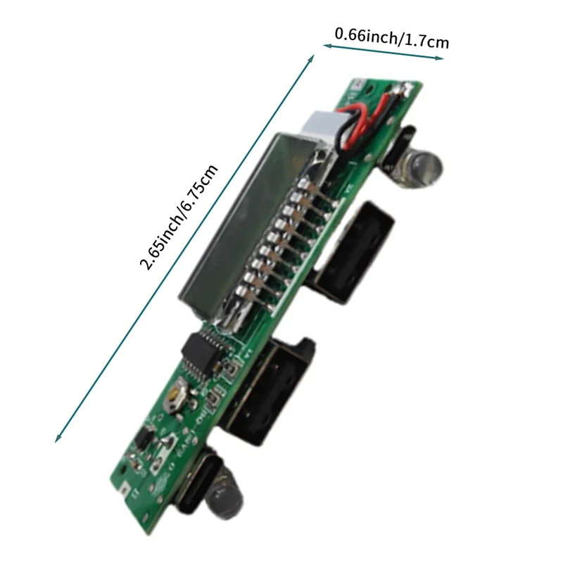 حار شاحن بطارية ليثيوم مجلس LED المزدوج USB 5 فولت 2.4A لوحة دوائر كهربائية مايكرو/Type-C USB قوة البنك 18650 شحن وحدة