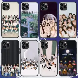 Custodia per telefono kpop L-LOONA per iPhone 11 12 13 Mini 13 14 Pro XS Max X 8 7 Plus SE XR Shell